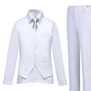 Elegant White Men's Suit Set